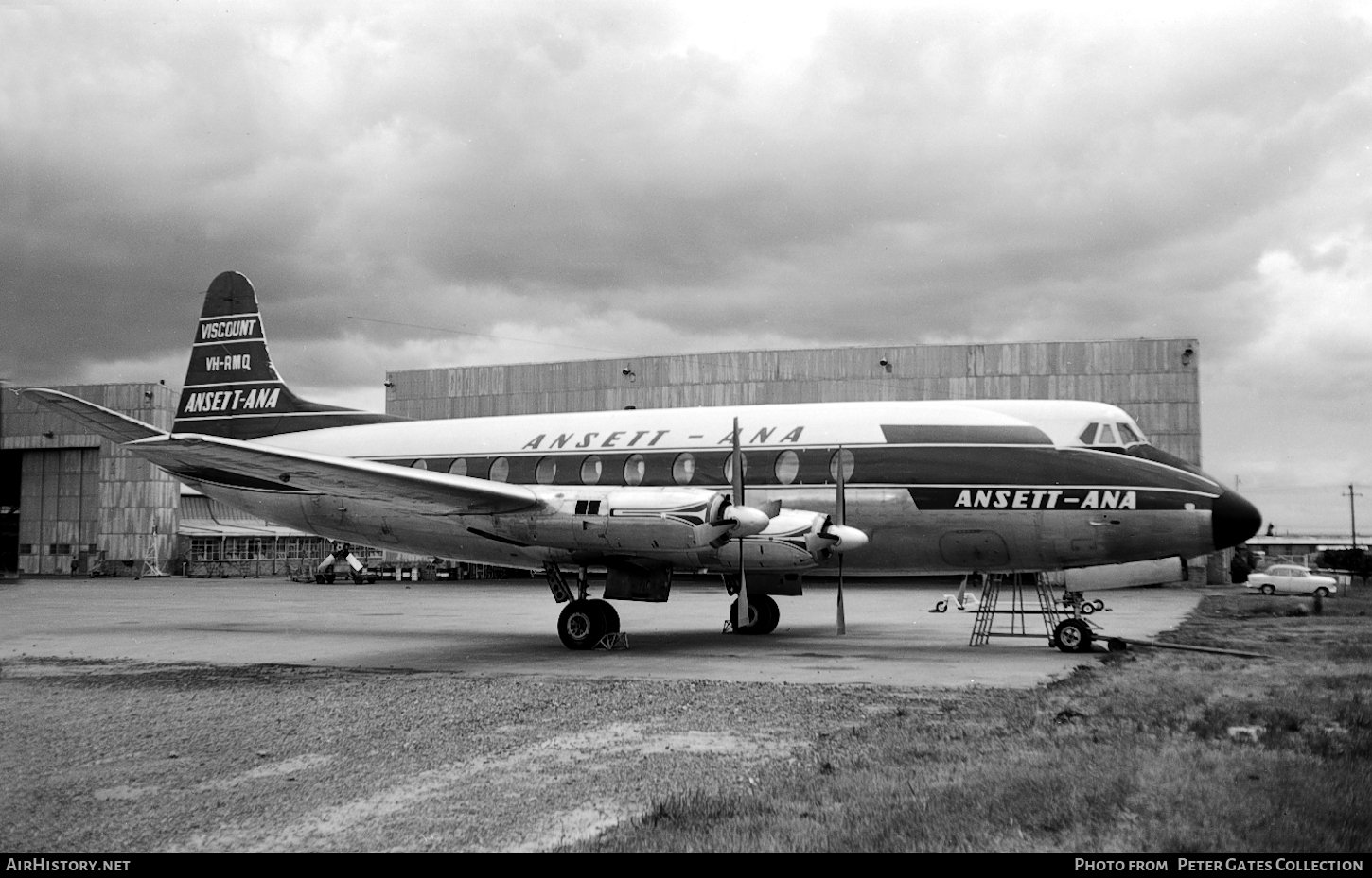 Aircraft Photo of VH-RMQ | Vickers 720 Viscount | Ansett - ANA | AirHistory.net #110916