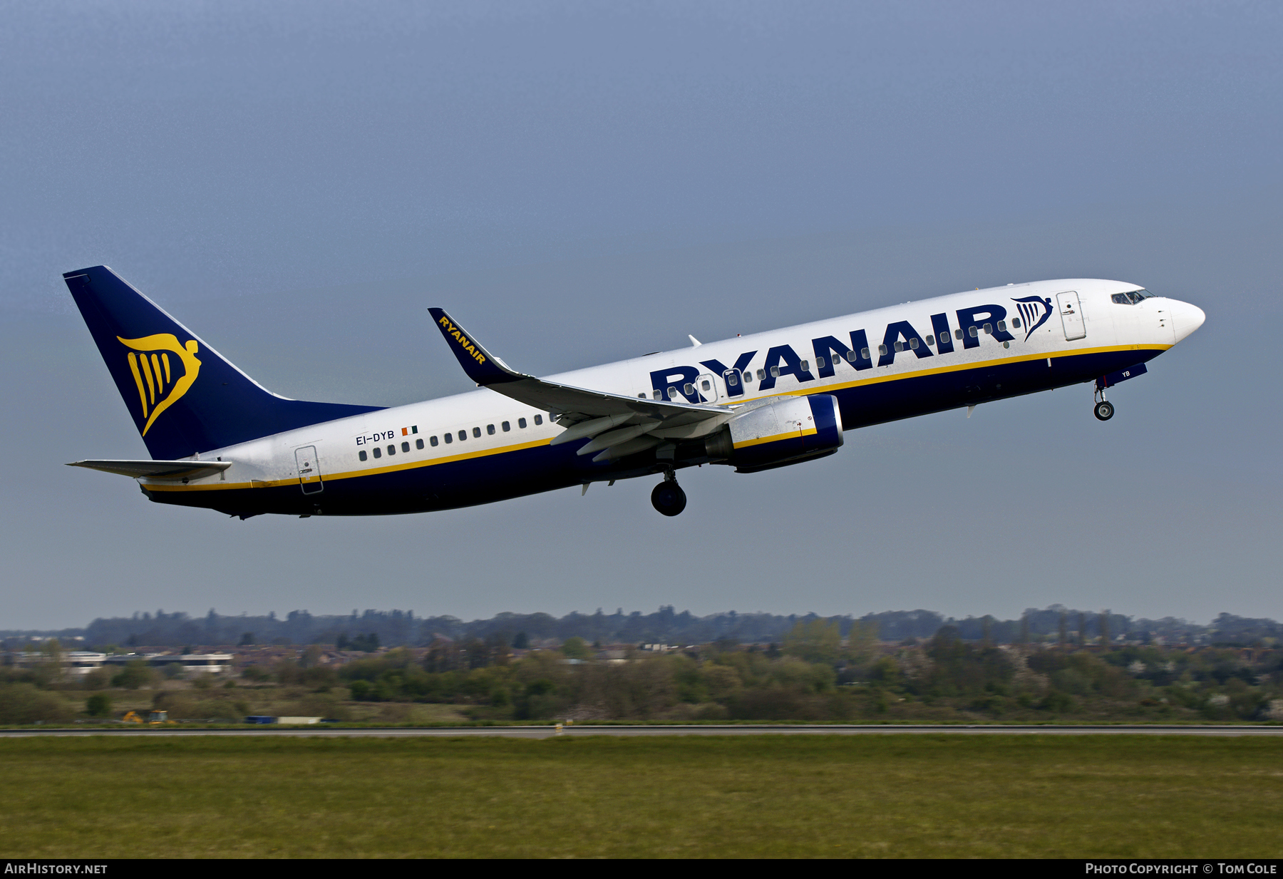 Aircraft Photo of EI-DYB | Boeing 737-8AS | Ryanair | AirHistory.net #110966