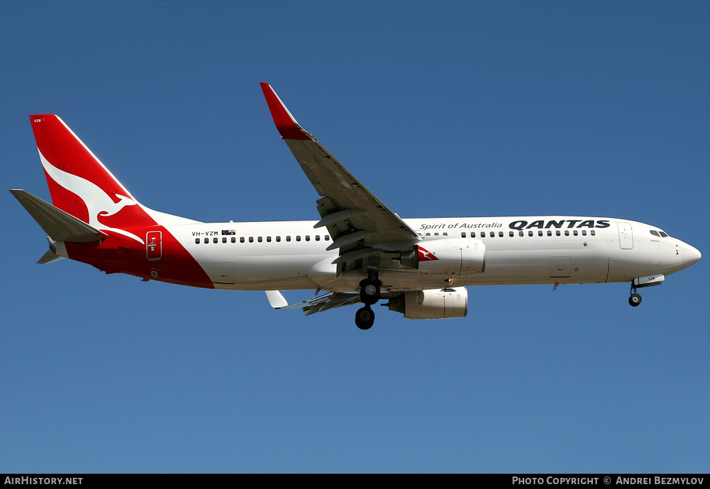 Aircraft Photo of VH-VZM | Boeing 737-838 | Qantas | AirHistory.net #111053