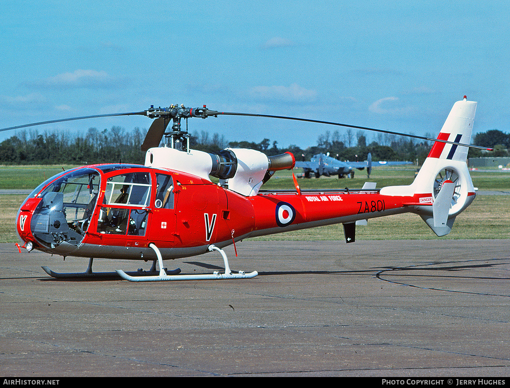 Aircraft Photo of ZA801 | Aerospatiale SA-341D Gazelle HT3 | UK - Air Force | AirHistory.net #111058
