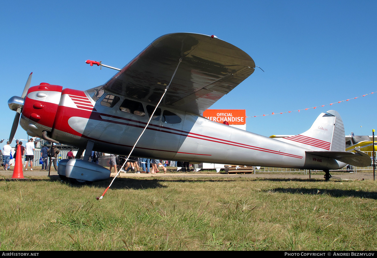 Aircraft Photo of VH-AAL | Cessna 190 | AirHistory.net #111073