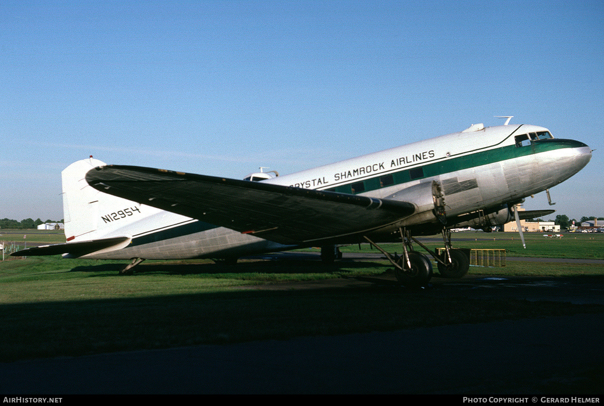 Aircraft Photo of N12954 | Douglas DC-3-454 | Crystal Shamrock Airlines | AirHistory.net #111090