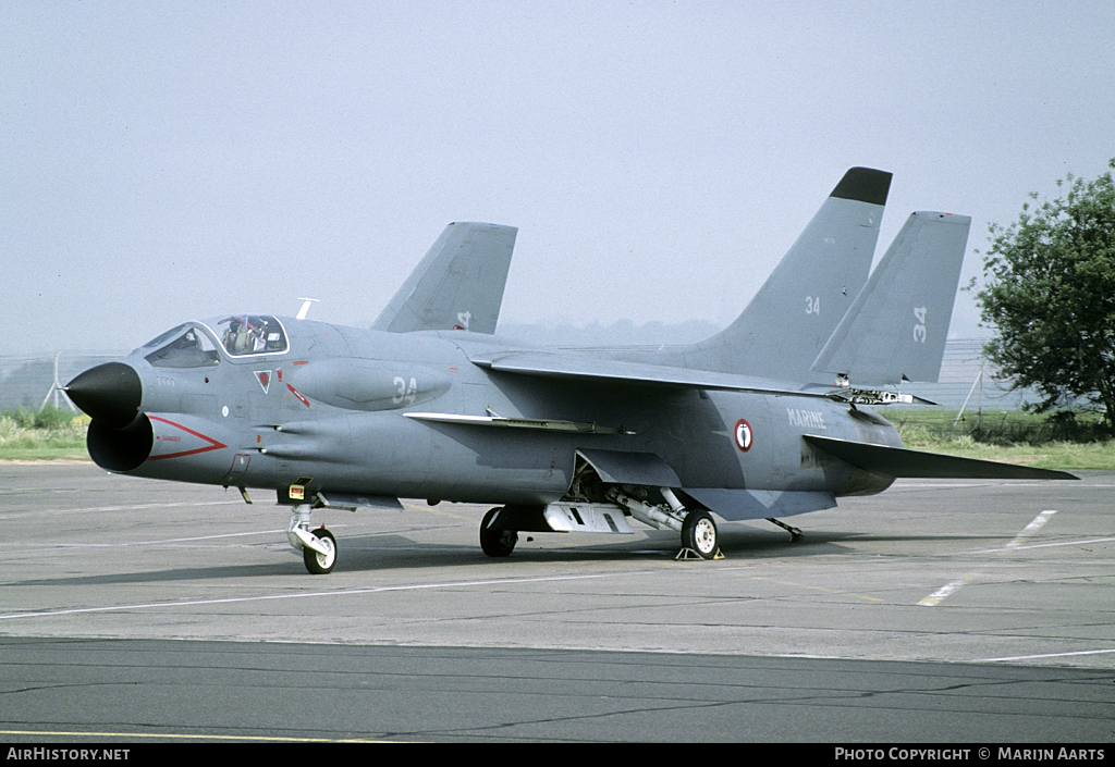 Aircraft Photo of 34 | Vought F-8E(FN) Crusader | France - Navy | AirHistory.net #111103