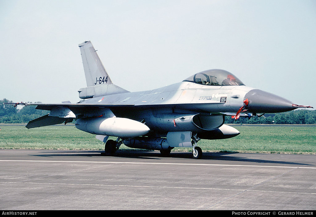 Aircraft Photo of J-644 | General Dynamics F-16A(R) Fighting Falcon | Netherlands - Air Force | AirHistory.net #111126