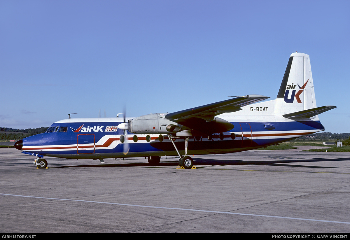 Aircraft Photo of G-BDVT | Fokker F27-200 Friendship | Air UK | AirHistory.net #111197