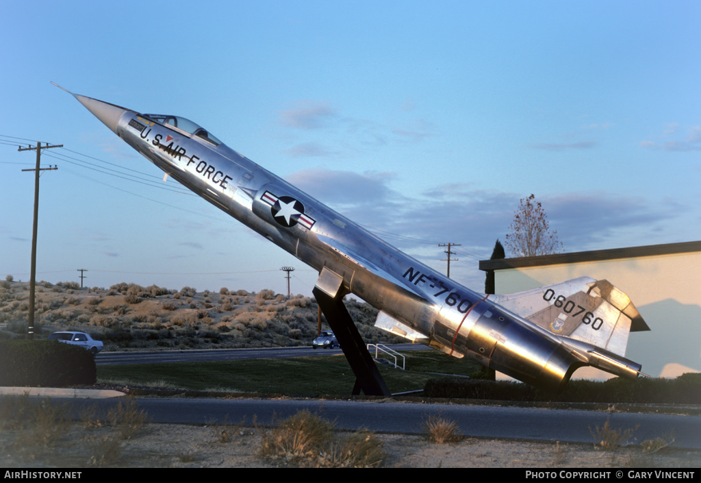 Aircraft Photo of 56-0760 / 0-60760 | Lockheed NF-104A Starfighter | USA - Air Force | AirHistory.net #111199