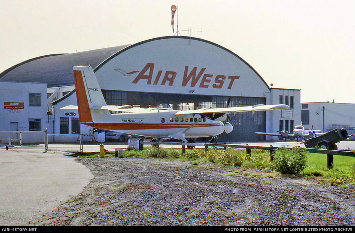 Aircraft Photo of CF-AWC | De Havilland Canada DHC-6-100 Twin Otter | AirWest Airlines | AirHistory.net #111221