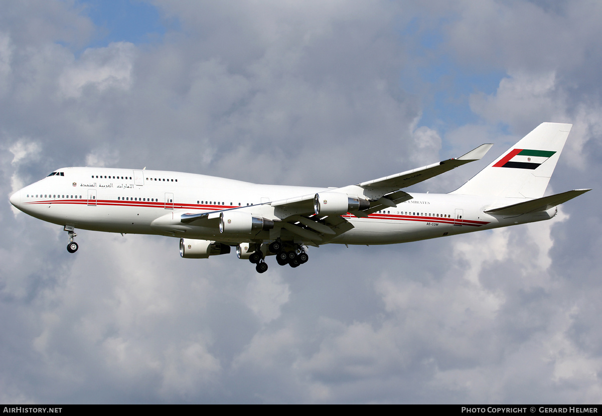 Aircraft Photo of A6-COM | Boeing 747-433M | United Arab Emirates Government | AirHistory.net #111242