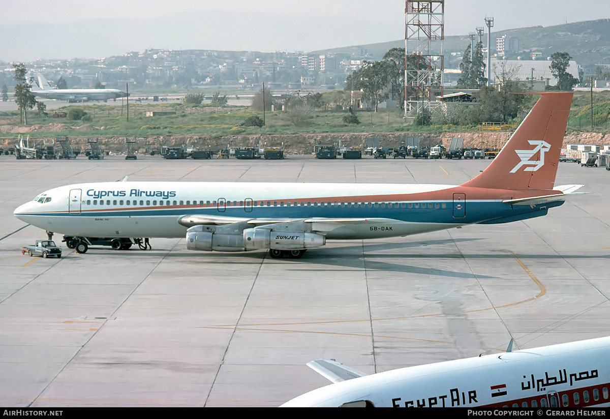 Aircraft Photo of 5B-DAK | Boeing 707-123B | Cyprus Airways | AirHistory.net #111281