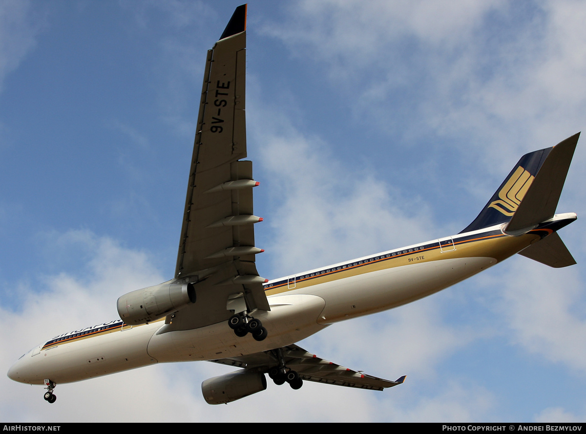 Aircraft Photo of 9V-STE | Airbus A330-343E | Singapore Airlines | AirHistory.net #111298
