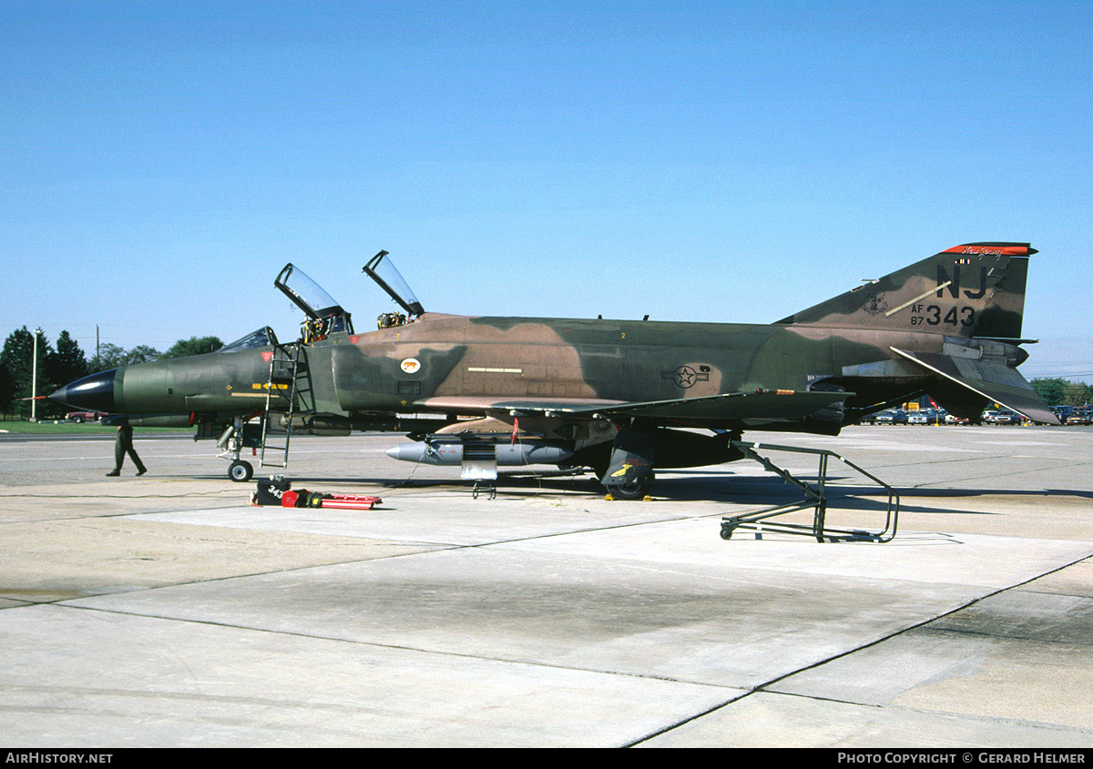 Aircraft Photo of 67-0343 / AF67-343 | McDonnell Douglas F-4E Phantom II | USA - Air Force | AirHistory.net #111347