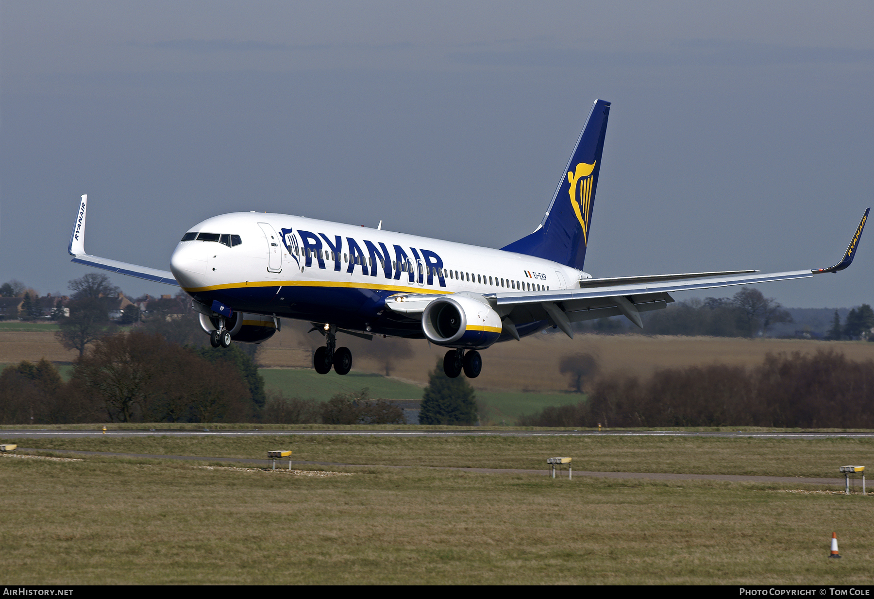 Aircraft Photo of EI-EKP | Boeing 737-8AS | Ryanair | AirHistory.net #111433