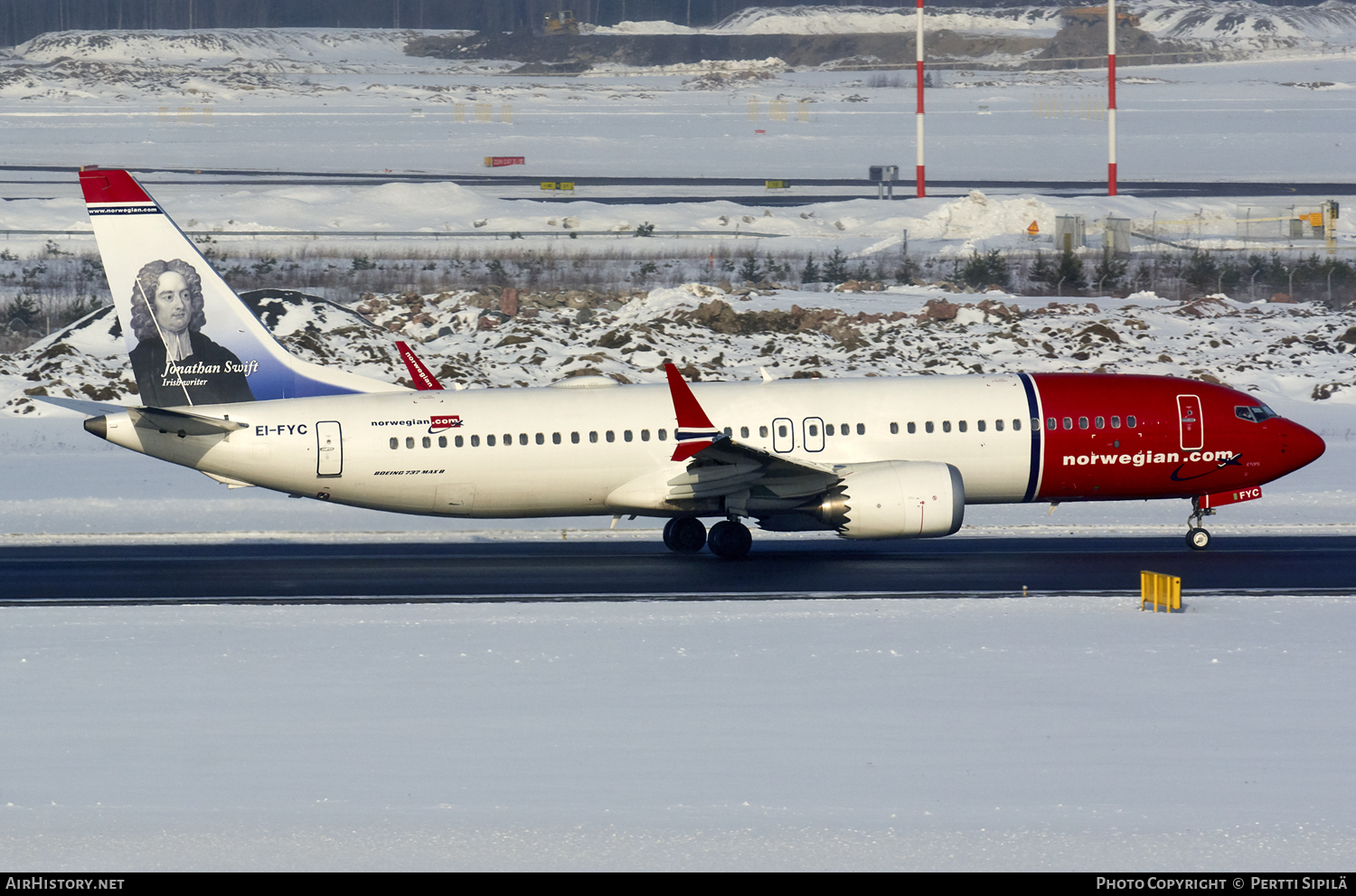 Aircraft Photo of EI-FYC | Boeing 737-8 Max 8 | Norwegian | AirHistory.net #111443