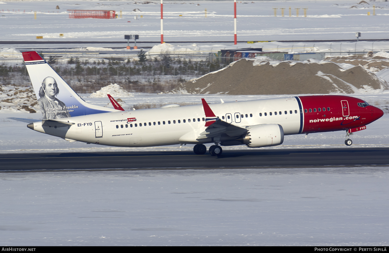 Aircraft Photo of EI-FYD | Boeing 737-8 Max 8 | Norwegian | AirHistory.net #111456