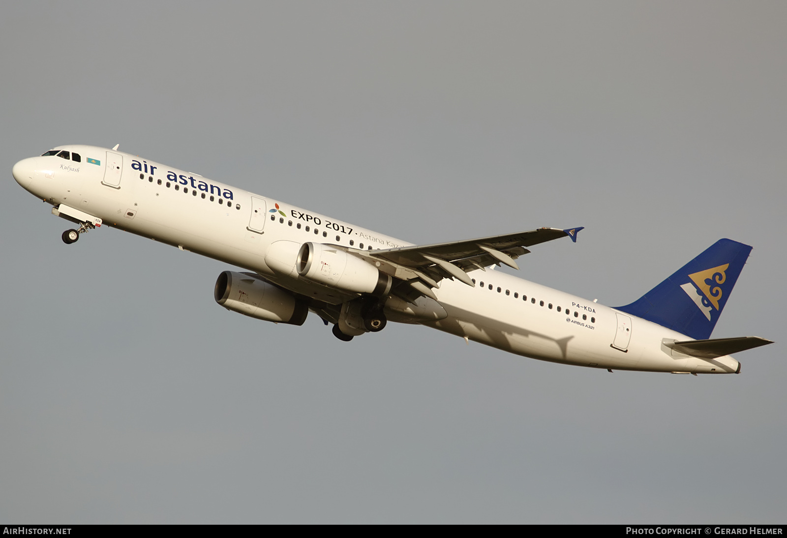 Aircraft Photo of P4-KDA | Airbus A321-231 | Air Astana | AirHistory.net #111509