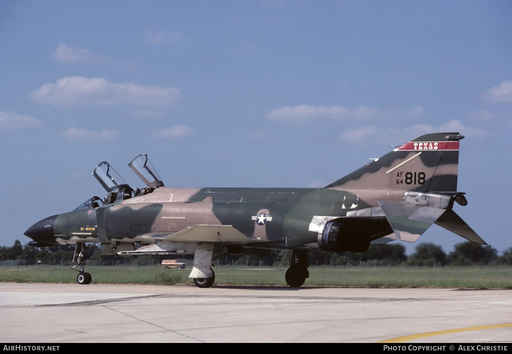 Aircraft Photo of 64-0818 / AF64-818 | McDonnell F-4C Phantom II | USA - Air Force | AirHistory.net #111518