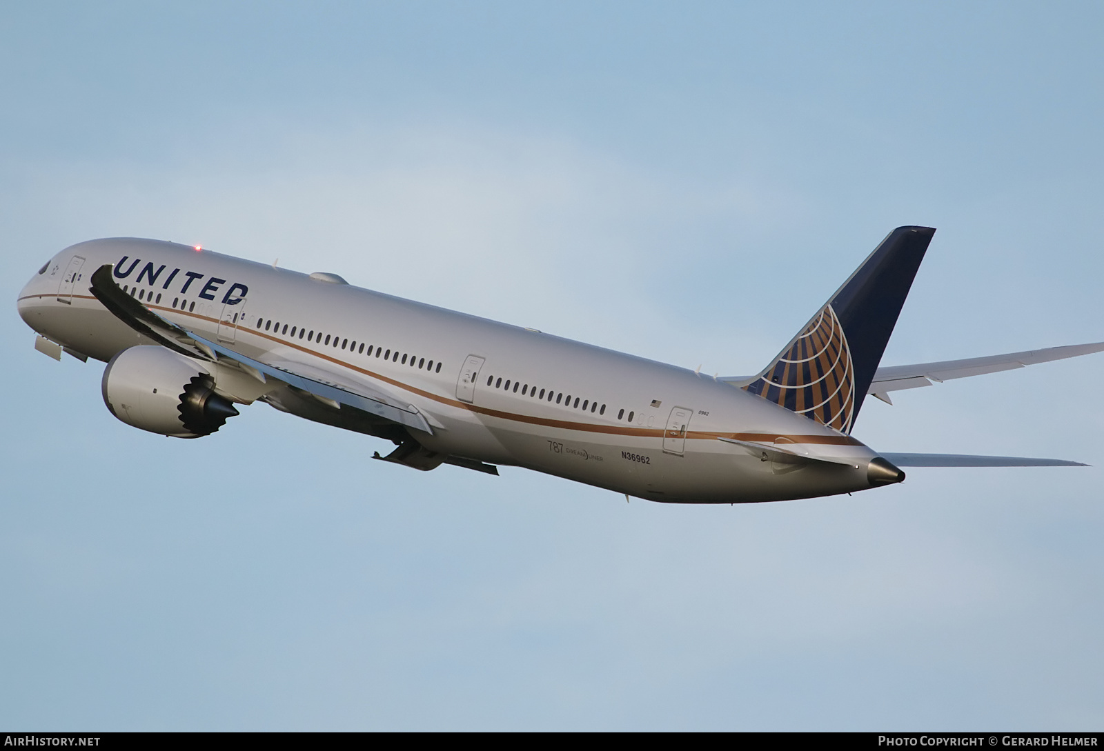 Aircraft Photo of N36962 | Boeing 787-9 Dreamliner | United Airlines | AirHistory.net #111577
