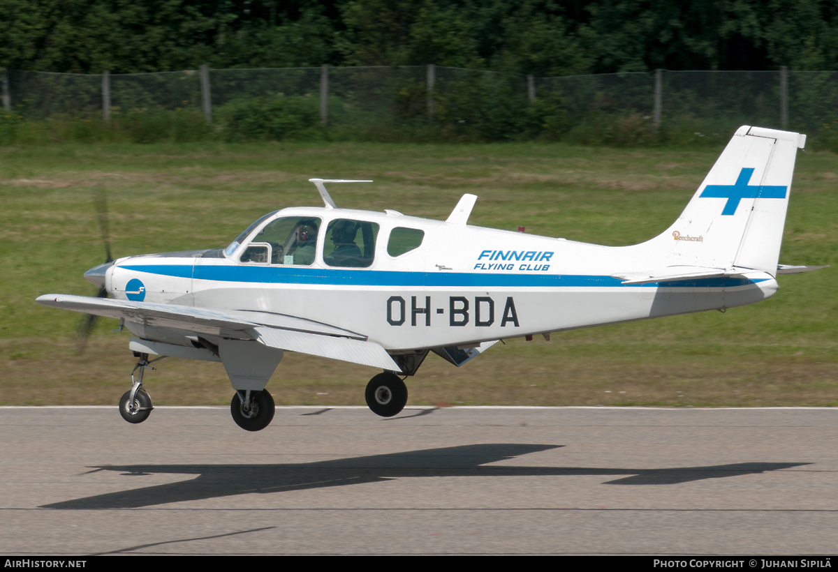 Aircraft Photo of OH-BDA | Beech B33 Debonair | Finnairin Ilmailuopisto - Finnair Flying Club | AirHistory.net #111587