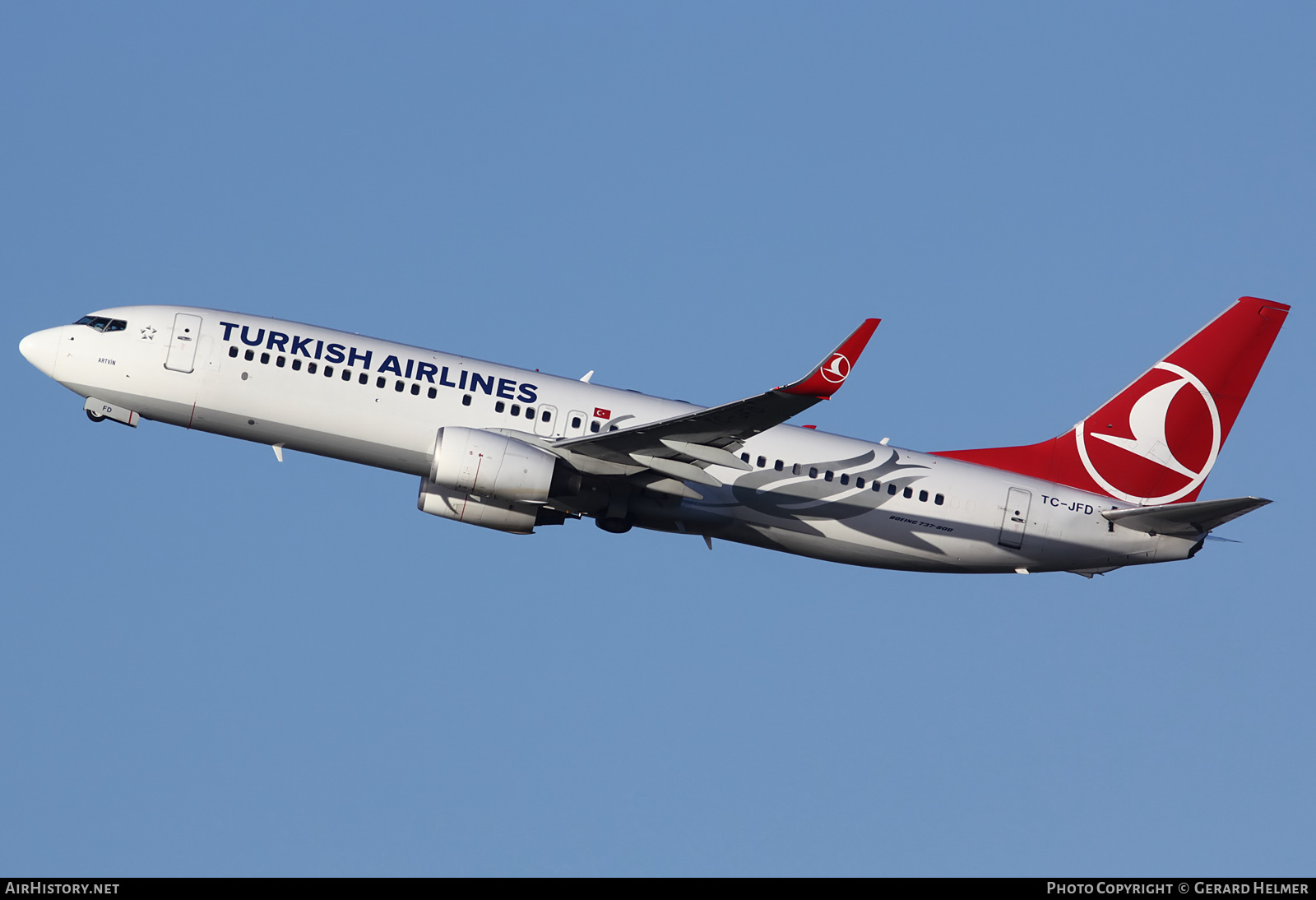 Aircraft Photo of TC-JFD | Boeing 737-8F2 | Turkish Airlines | AirHistory.net #111675