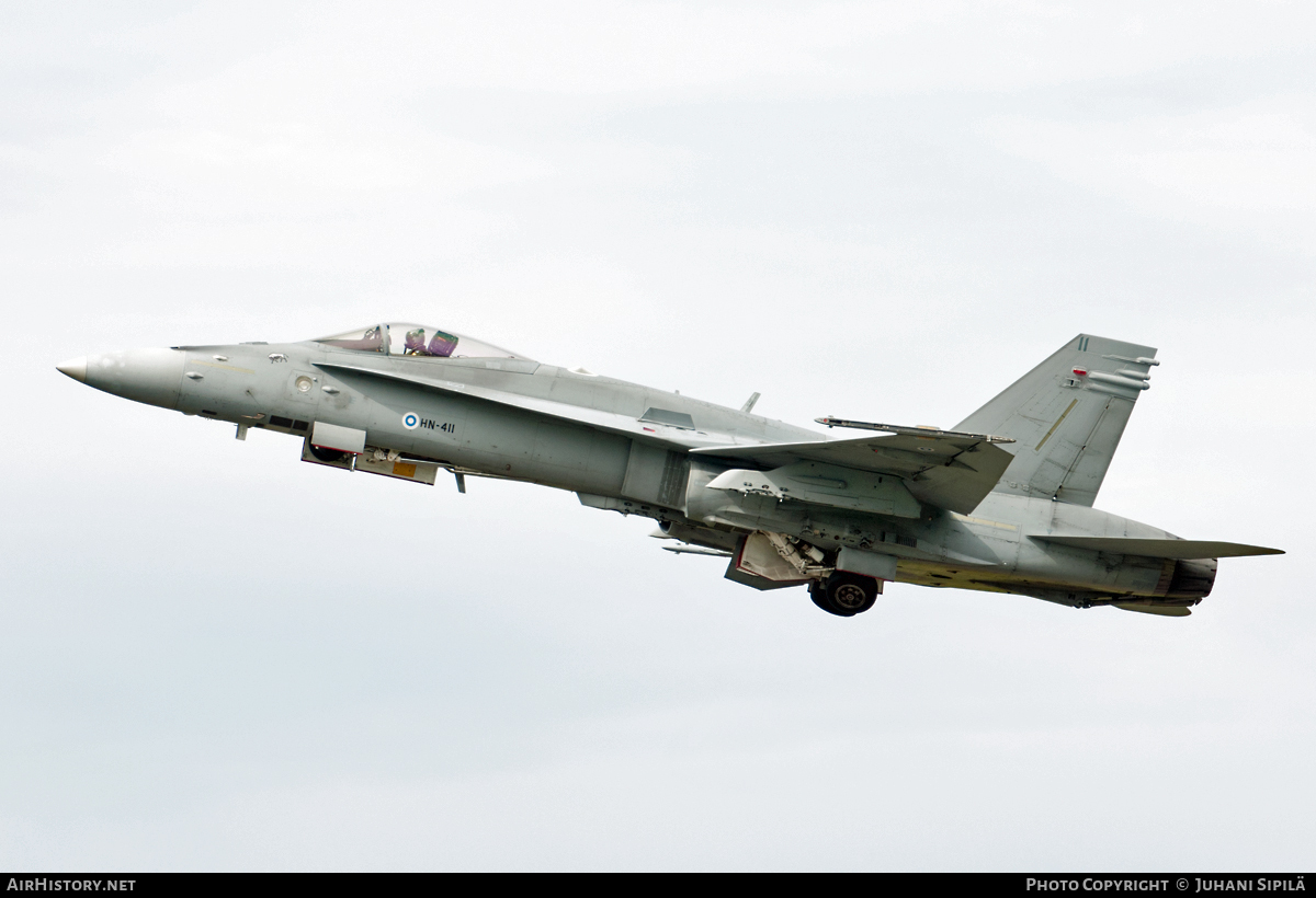 Aircraft Photo of HN-411 | McDonnell Douglas F-18C Hornet | Finland - Air Force | AirHistory.net #111695