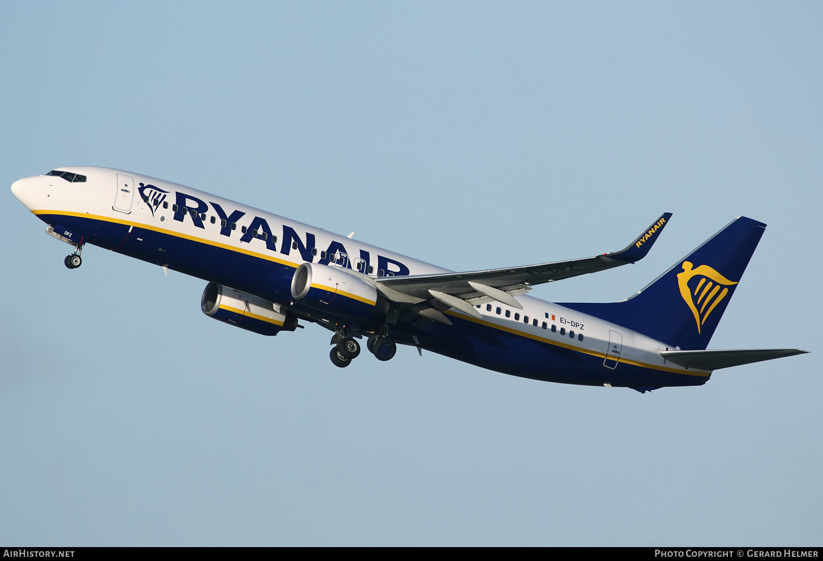 Aircraft Photo of EI-DPZ | Boeing 737-8AS | Ryanair | AirHistory.net #111698
