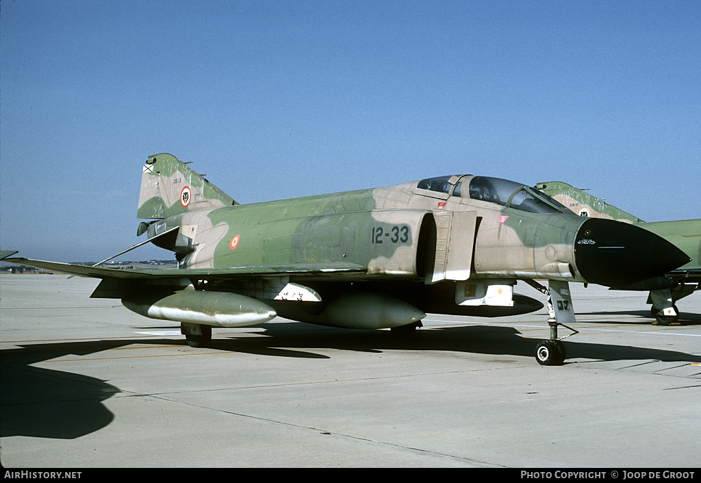 Aircraft Photo of C12-33 | McDonnell F-4C Phantom II | Spain - Air Force | AirHistory.net #111704
