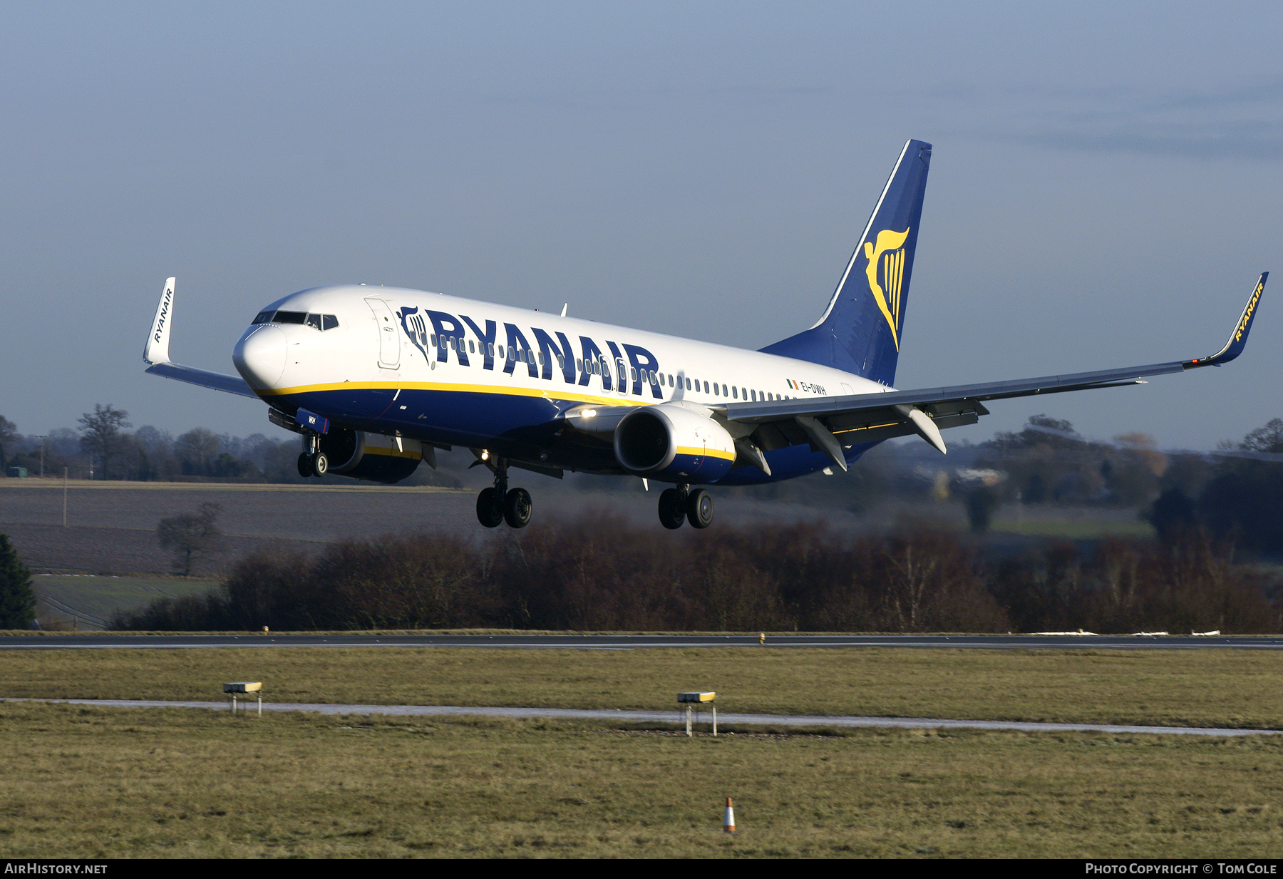 Aircraft Photo of EI-DWH | Boeing 737-8AS | Ryanair | AirHistory.net #111719