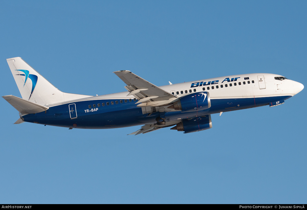 Aircraft Photo of YR-BAP | Boeing 737-3Y0 | Blue Air | AirHistory.net #111776