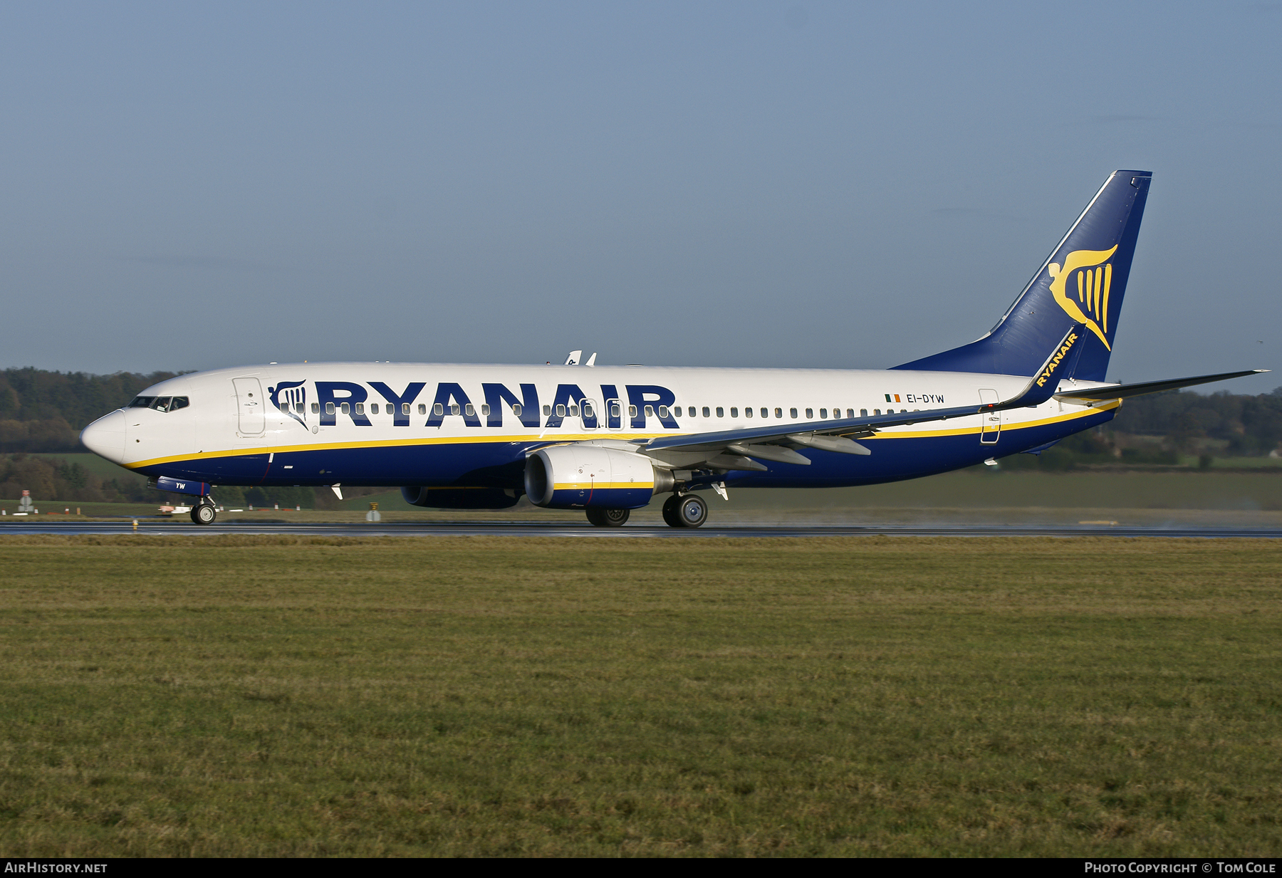 Aircraft Photo of EI-DYW | Boeing 737-8AS | Ryanair | AirHistory.net #111813