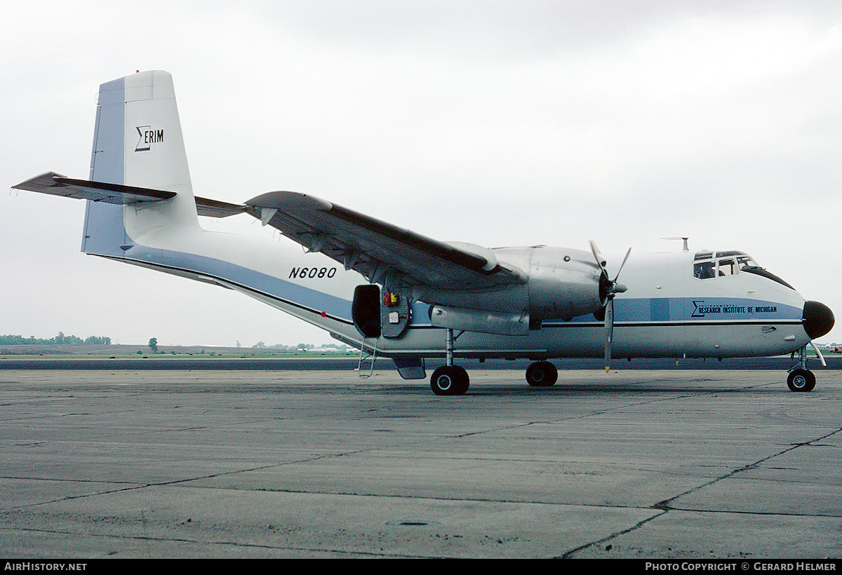 Aircraft Photo of N6080 | De Havilland Canada DHC-4A Caribou | ERIM - Environmental Research Institute of Michigan | AirHistory.net #111858