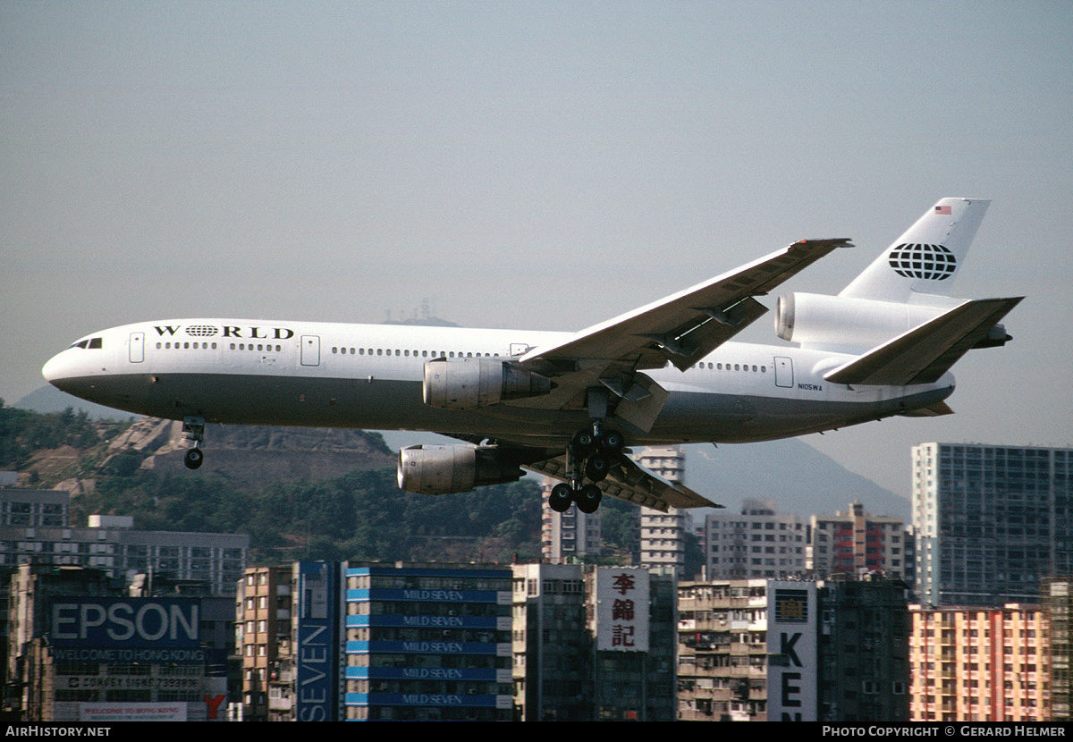 Aircraft Photo of N105WA | McDonnell Douglas DC-10-30CF | World Airways | AirHistory.net #111896