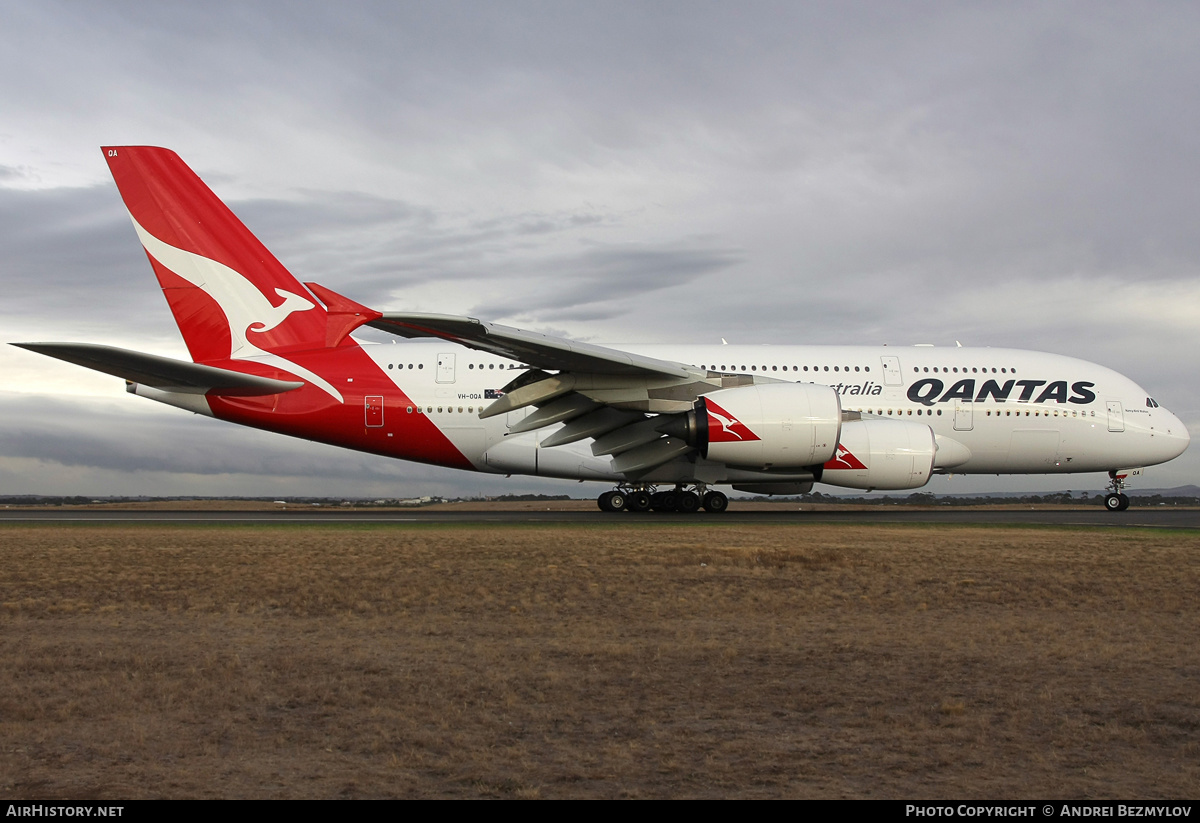 Aircraft Photo of VH-OQA | Airbus A380-842 | Qantas | AirHistory.net #111914