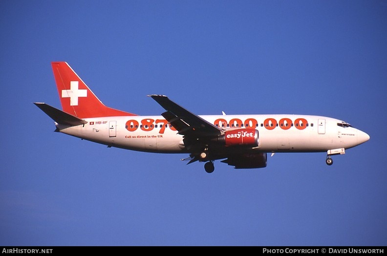 Aircraft Photo of HB-IIF | Boeing 737-3Q8 | EasyJet | AirHistory.net #111918