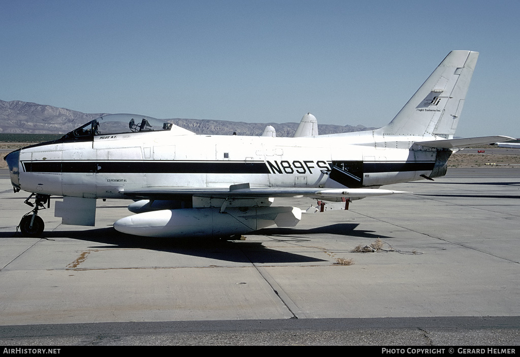 Aircraft Photo of N89FS | Canadair CL-13B Sabre 6 | Flight Systems | AirHistory.net #111940