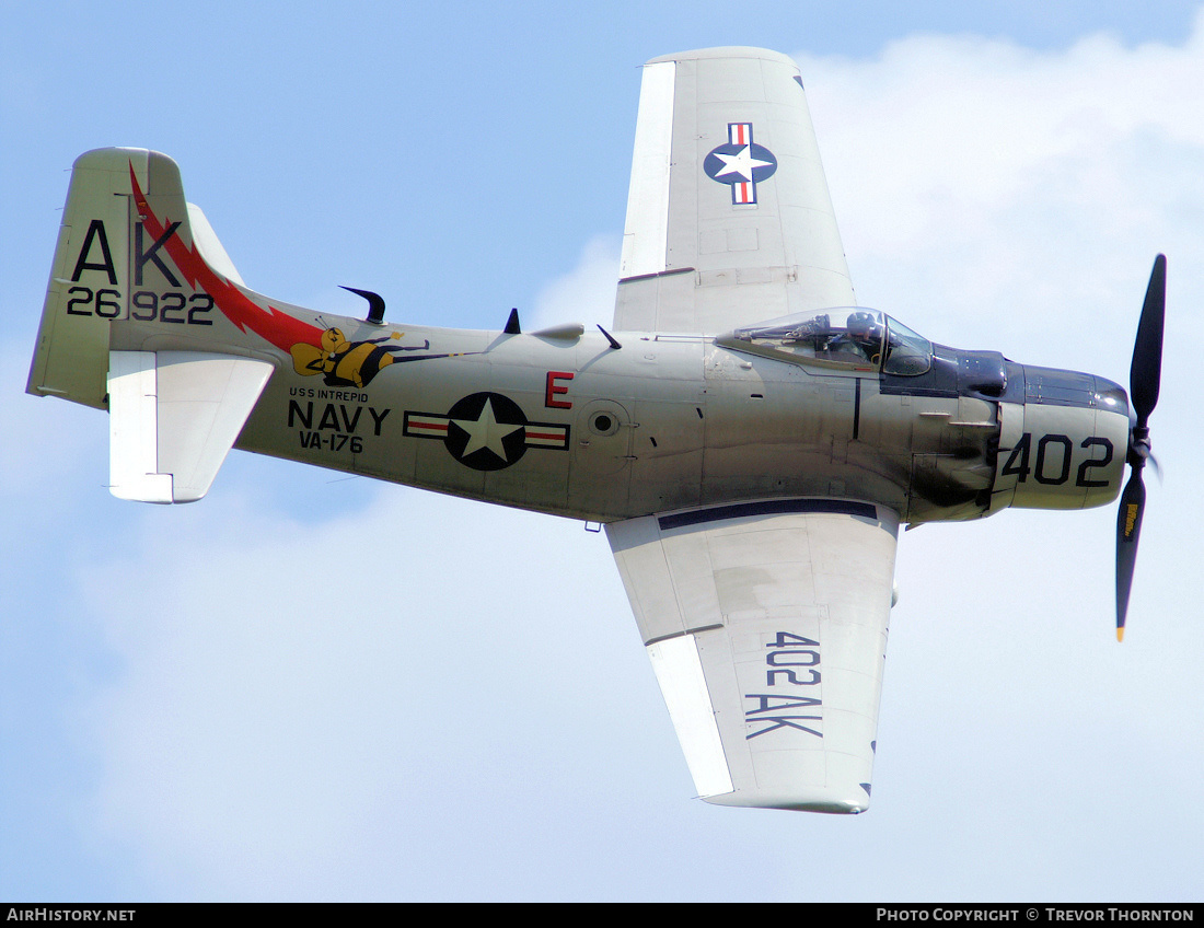 Aircraft Photo of G-RADR / 126922 | Douglas A-1D Skyraider (AD-4NA) | USA - Navy | AirHistory.net #112075
