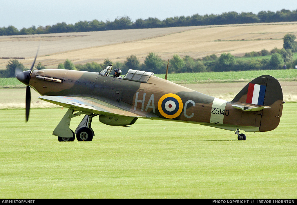 Aircraft Photo of G-HURI / Z5140 | Hawker Hurricane Mk12A | UK - Air Force | AirHistory.net #112076