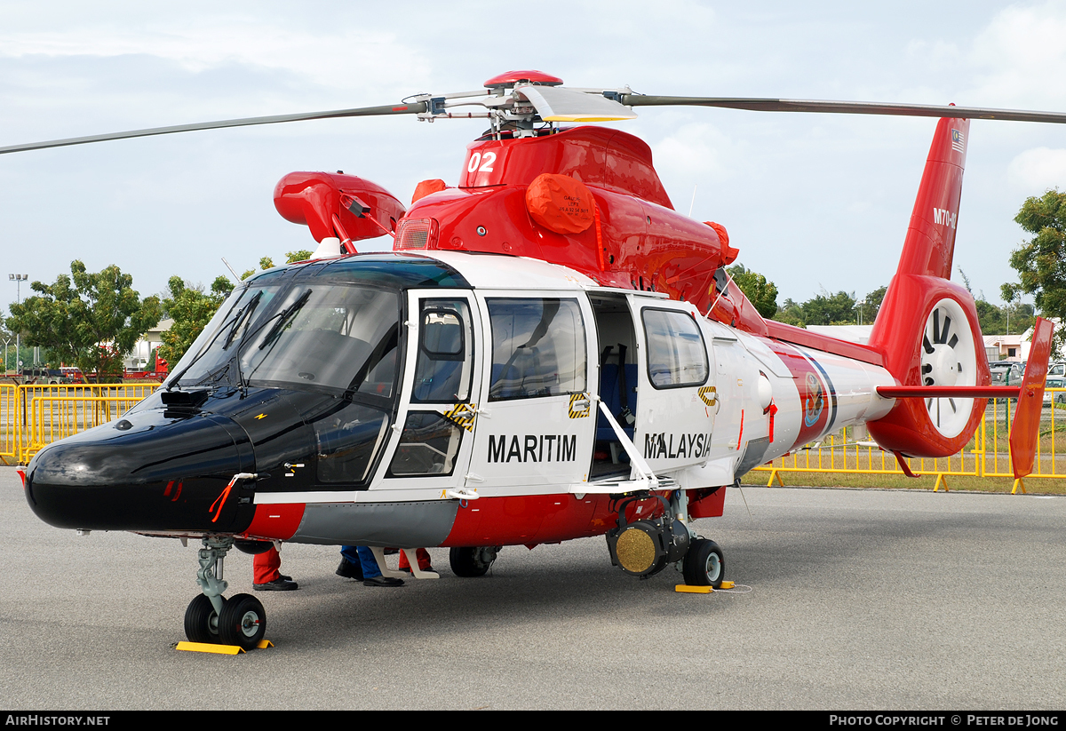 Aircraft Photo of M70-02 | Eurocopter AS-365N-3 Dauphin 2 | Malaysia - Coast Guard | AirHistory.net #112187