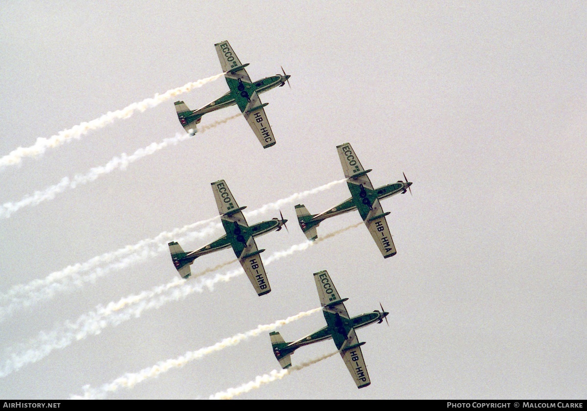 Aircraft Photo of HB-HMC | Pilatus PC-7 | Patrouille Ecco | AirHistory.net #112291