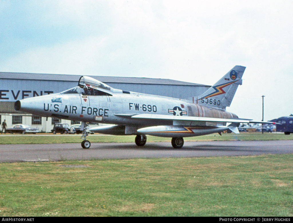 Aircraft Photo of 55-3690 / 53690 | North American F-100D Super Sabre | USA - Air Force | AirHistory.net #112358