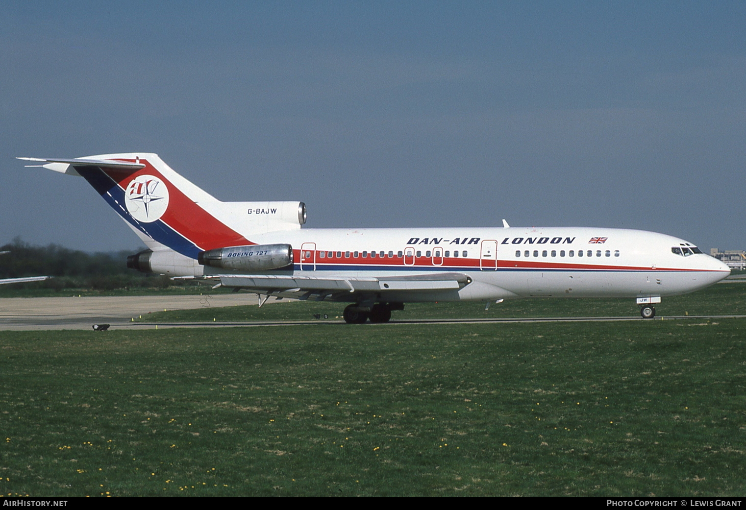 Aircraft Photo of G-BAJW | Boeing 727-46 | Dan-Air London | AirHistory.net #112363