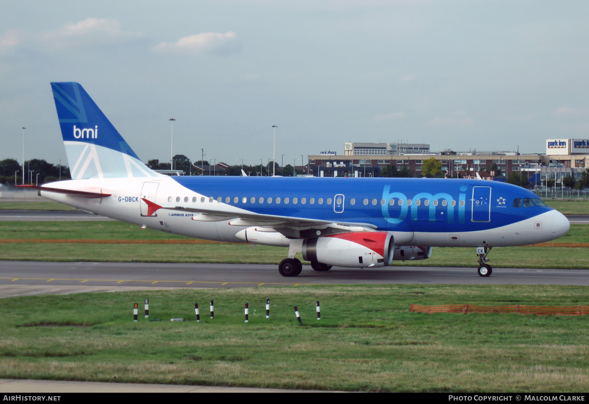 Aircraft Photo of G-DBCK | Airbus A319-131 | BMI - British Midland International | AirHistory.net #112365