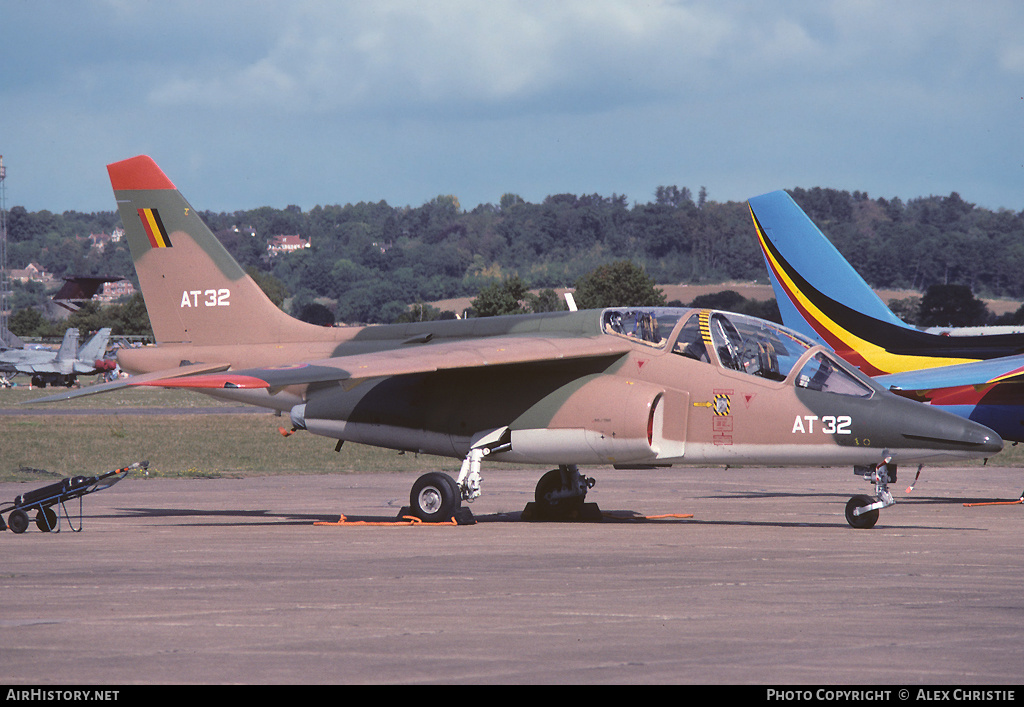 Aircraft Photo of AT32 | Dassault-Dornier Alpha Jet 1B | Belgium - Air Force | AirHistory.net #112376
