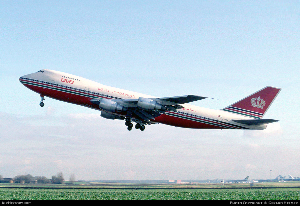Aircraft Photo of JY-AFA | Boeing 747-2D3BM | Alia - The Royal Jordanian Airline | AirHistory.net #112381