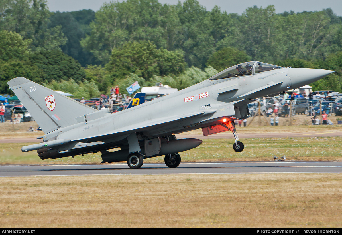 Aircraft Photo of ZK307 | Eurofighter EF-2000 Typhoon FGR4 | UK - Air Force | AirHistory.net #112387