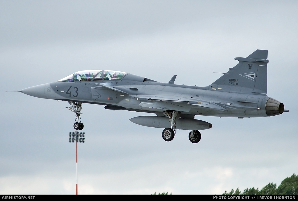 Aircraft Photo of 43 | Saab JAS 39D Gripen | Hungary - Air Force | AirHistory.net #112579