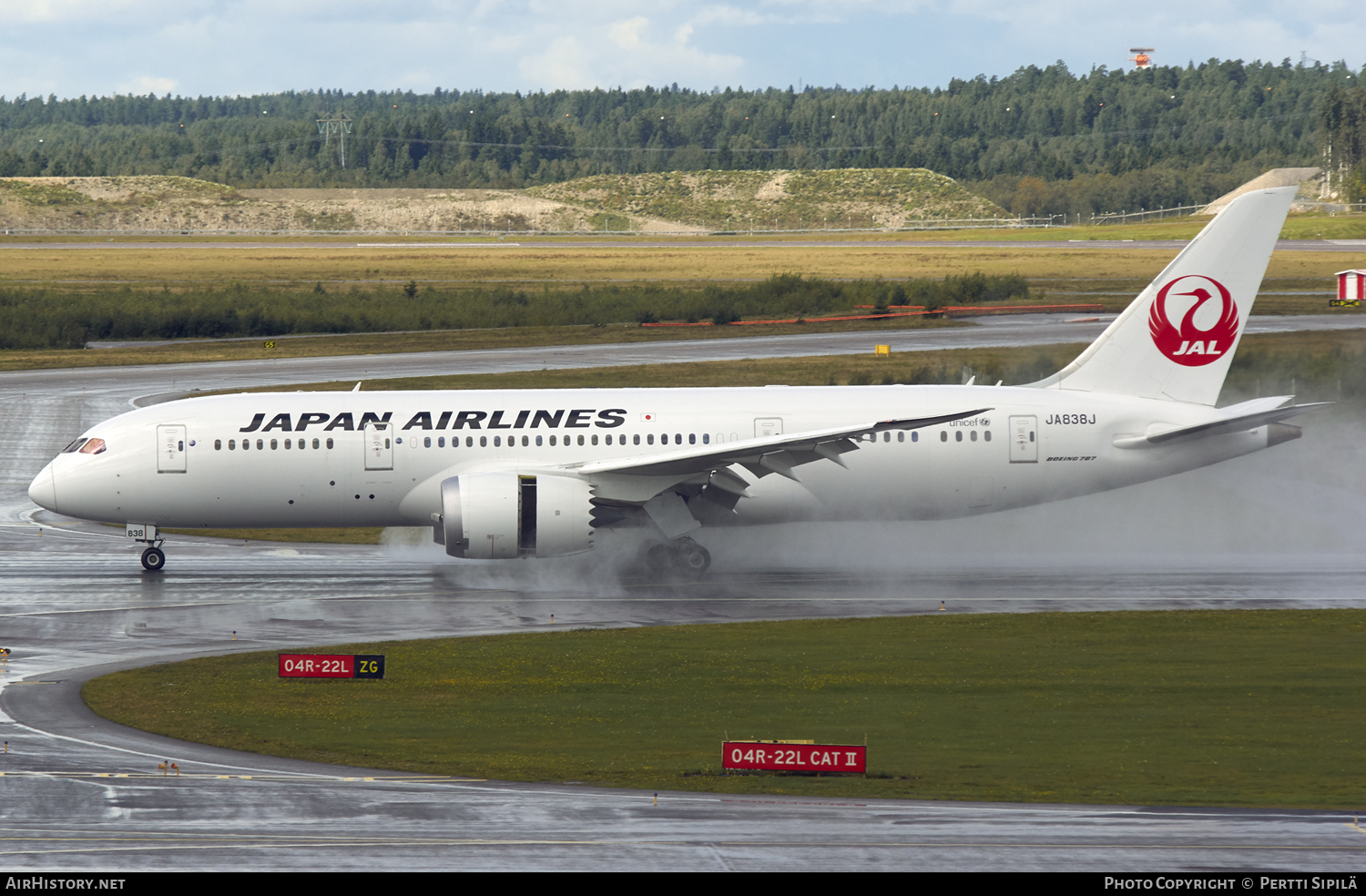 Aircraft Photo of JA838J | Boeing 787-8 Dreamliner | Japan Airlines - JAL | AirHistory.net #112585