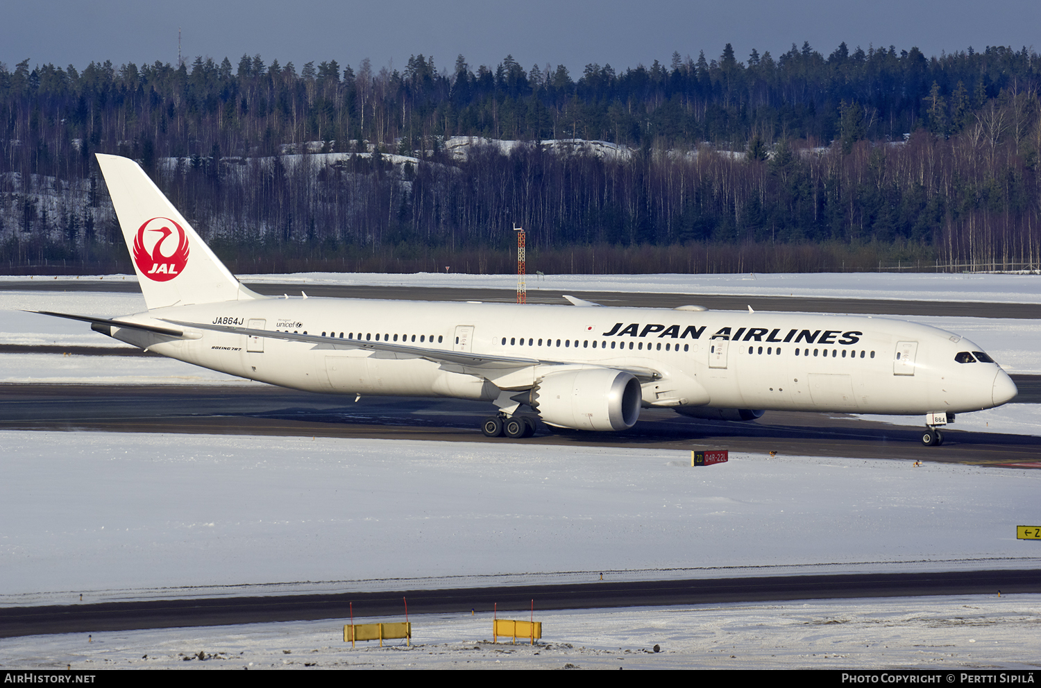 Aircraft Photo of JA864J | Boeing 787-9 Dreamliner | Japan Airlines - JAL | AirHistory.net #112587