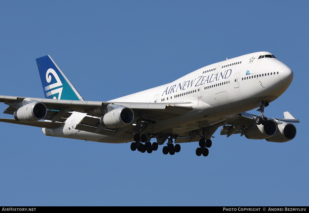 Aircraft Photo of ZK-NBU | Boeing 747-419 | Air New Zealand | AirHistory.net #112598
