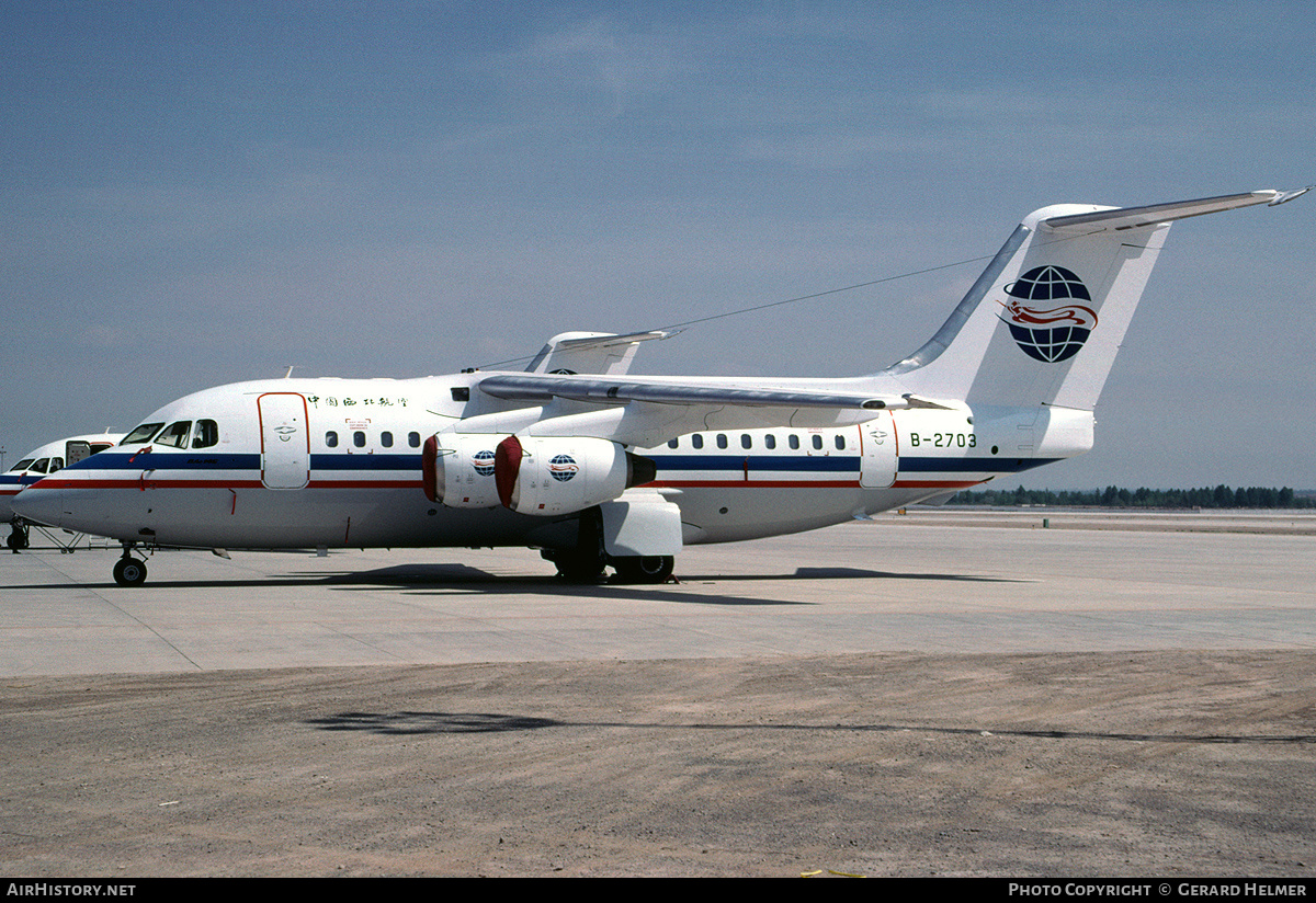 Aircraft Photo of B-2703 | British Aerospace BAe-146-100 | China Northwest Airlines | AirHistory.net #112600