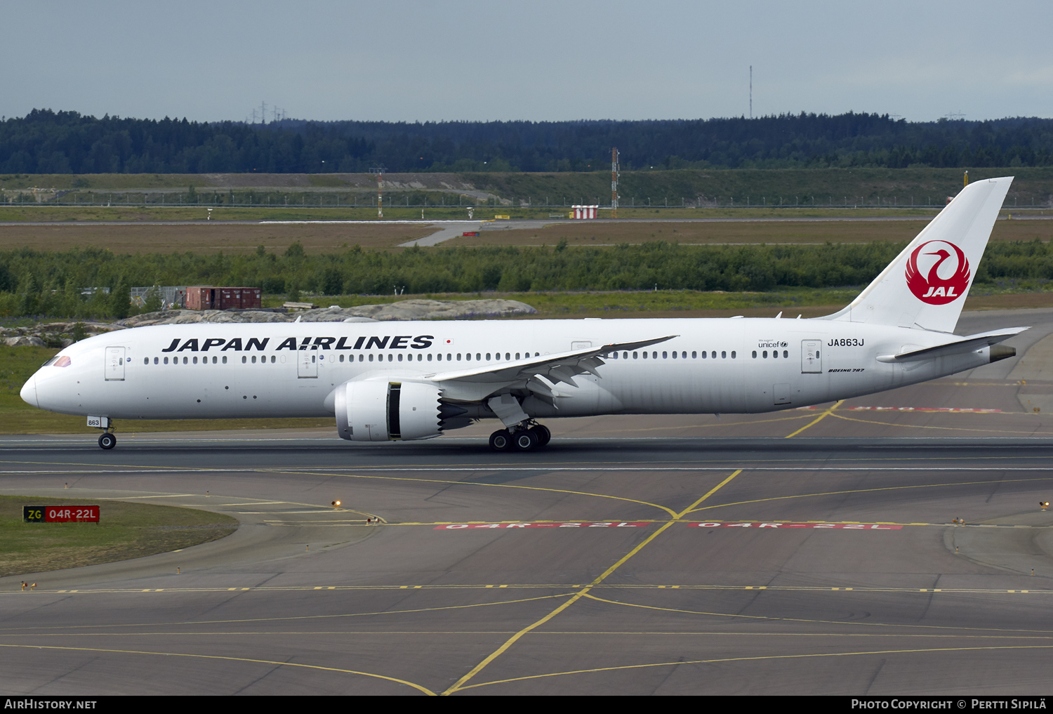 Aircraft Photo of JA863J | Boeing 787-9 Dreamliner | Japan Airlines - JAL | AirHistory.net #112608